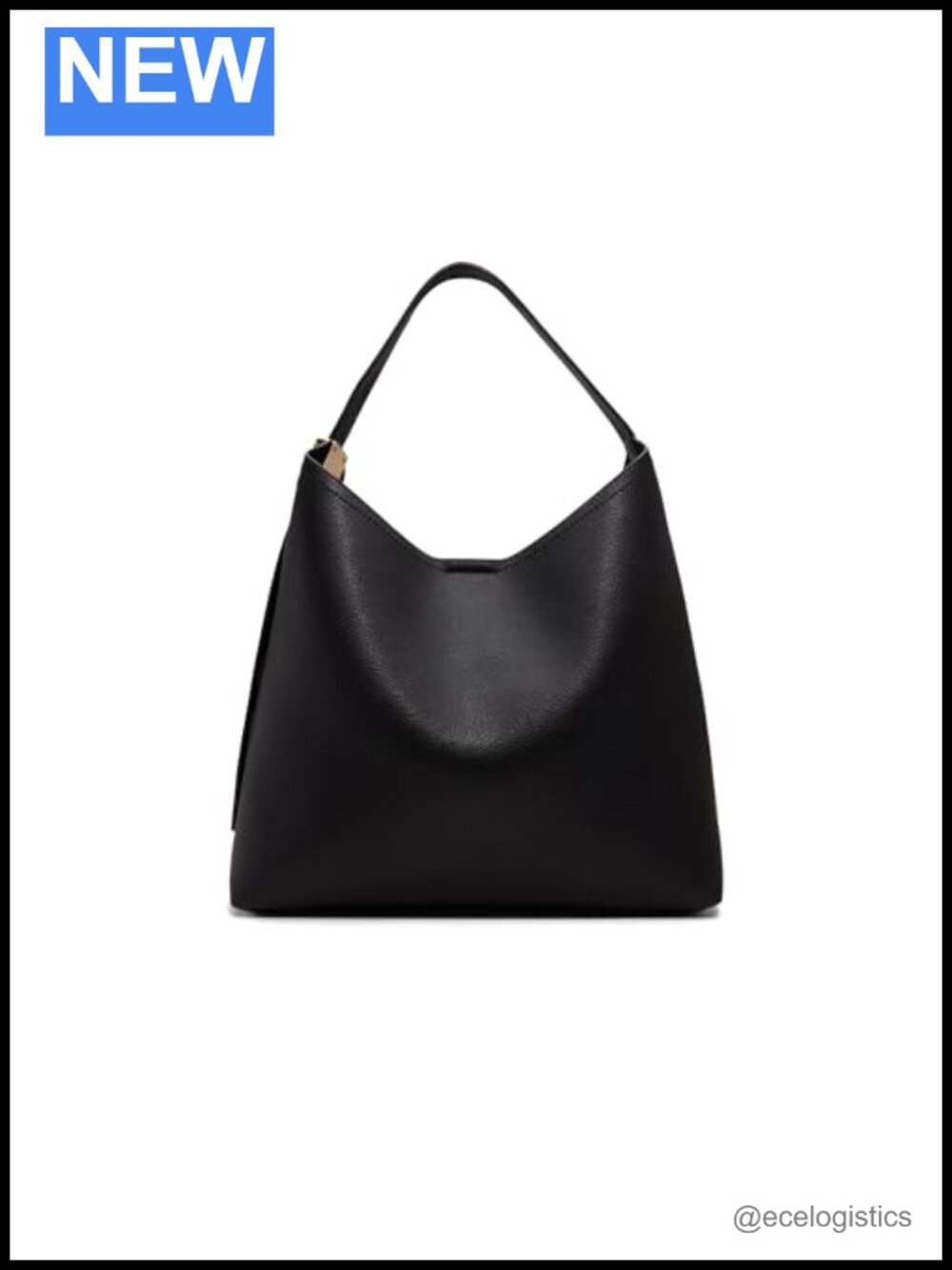 Spacious Hobo Bag with Snap Closure and Shoulder Strap